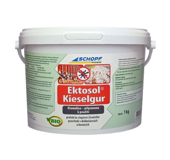 BIO křemenitý práškový koncentrát SCHOPF EKTOSOL KIESELGUR, 1 kg