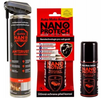 Sprej antikorozní NANOPROTECH AUTO MOTO ANTICOR PROFESSIONAL 300 ml