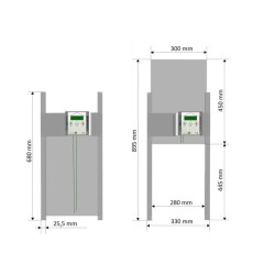 Komplet automatického otevírání a zavírání kurníku JOSTechnik HK-Bat 30x45 R